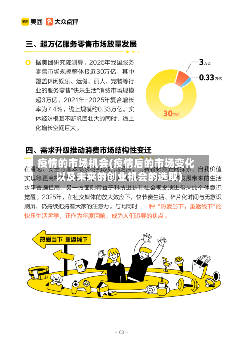 疫情的市场机会(疫情后的市场变化以及未来的创业机会的选取)