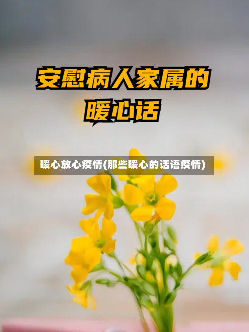 暖心放心疫情(那些暖心的话语疫情)