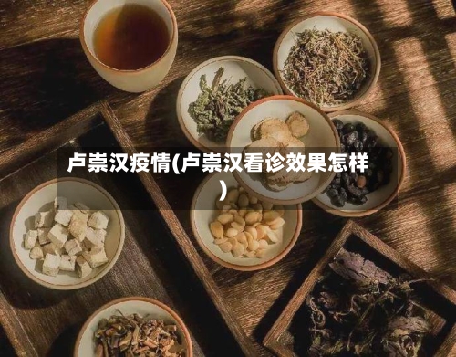 卢崇汉疫情(卢崇汉看诊效果怎样)-第2张图片