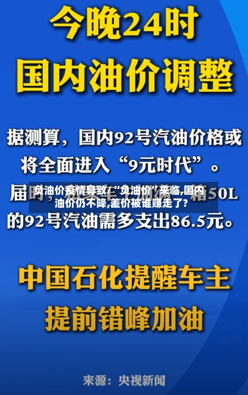 负油价疫情导致/“负油价”来临,国内油价仍不降,差价被谁赚走了?-第2张图片