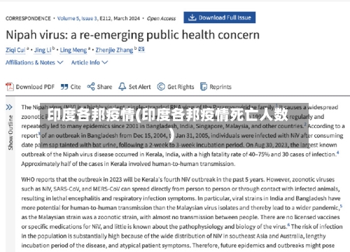 印度各邦疫情(印度各邦疫情死亡人数)-第3张图片